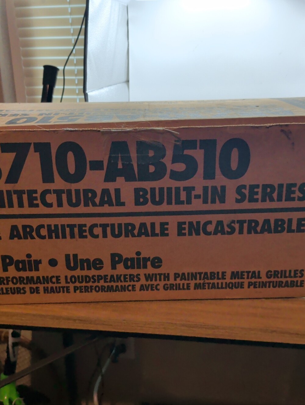 Architectural Built-In Series 710-AB510 Brown Cardboard Packaging